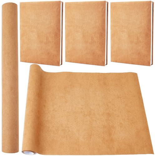 CRASPIRE 51 x 11.8 Pulgada Gamuza Libro Tela para Encuadernación de Libros Superficie de Tela Cubierta de Libro con Respaldo de Papel Álbumes de Recortes Archivo DIY Cubierta Protector
