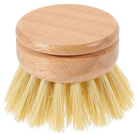 Cabilock Brosse Ronde pour Wok Brosse De Nettoyage pour Ustensiles De Cuisine avec Poils Souples Et Denses