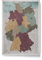 Canvas Deutschlandkarte mit Pinnwand Kork zum Pinnen der Reiseziele - Wanddeko für Jeden Raum - Hochwertige Leinwand Bilder mit Deutschlandkarte (120x80 cm, Muster 11)