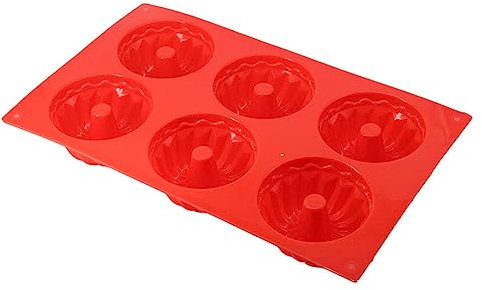 ABOOFAN Silikon Gugelhupfform Diy Backform Antihaft Flexible Tortengießform Für Kuchen Muffins Dessert Backen Ofen Mikrowelle Bpa-frei Zufällige Farbe