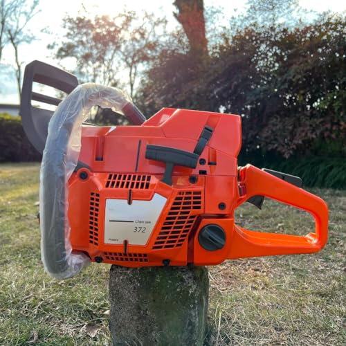 Chainsaw Wood Cut Petrol Saw 20 24'' 28 Inch Blade Bar Compatible with HUSQVAR 372 372XP 72cc 2 Stroke (Only Chainsaw)