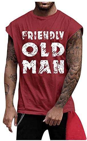 Mesh Tank Top Herren Unterhemd Herren Unterwäsche Tank Top Herren Sport Unterhemden Männer Weiß Arbeits T-Shirt Herren 10Er Pack Tanktop Herren Herren Unterhemden Weiss Hemd Rot M