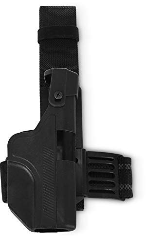 ANSNOW Auto Loading Holster Level 3 Drop Lock Bein Oberschenkelenholster Für 17 19 23/Schwarz