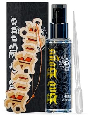 RR Customs Bad Boys Car Scent Auto Innenraumduft Autoduft Spray inkl. Holz Spiegel Anhänger Scent Leather Duft 100ml