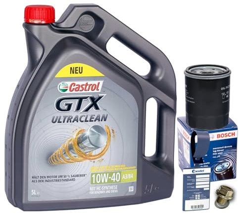 Ölfilter + GTX 10W40 für MICRA K11 K12 C + C NOTE E11 PRIMERA