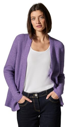 CECIL Damen B253892 Cosy Structure Cardigan, Gentle Lilac Melange, M EU