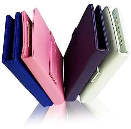Uonlytech Tablet Keyboard Case 7 Universal Fit White Laptop Keyboard Cover Multi-functional Stand
