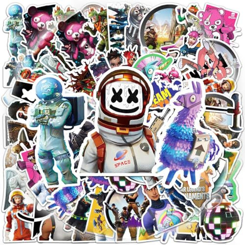 Doyomtoy Videospiel Graffiti Aufkleber, 100 Stück, PVC, Cartoon, Wasserfest, DIY, für Gitarren, Gepäck, Auto, Laptop, Phone, Wand