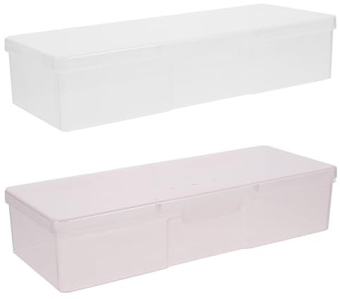 KAILIKETIY 4stücke Nagelbürsten-aufbewahrungsbox Maniküre-werkzeug-organizer Kompaktes Design Für Nagelzubehör Perlen Und Kleiner Schmuck Mit Sicherem Deckel Tragbar Und Platzsparend Für Zuha