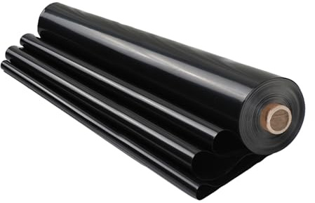 CZXMD Pond Liner, Impermeable Pond Liner, Tear-resistant Pond Membrane, High-density Polyethylene Material, UV-resistant, for Garden Ponds, Water Features, Fountains and Swimming Pools, Bl(Size:6*7m)