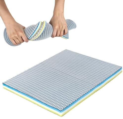 Yaunming 9D Hocheffiziente Filterwatte, Filterwatte Aquarium(40x30x2cm), Biochemisches Filtermatte mit Wabenstruktur, Mehrschichtiges Design mit Hoher Durchlässigkeit, für Aquarien-Teichfilter