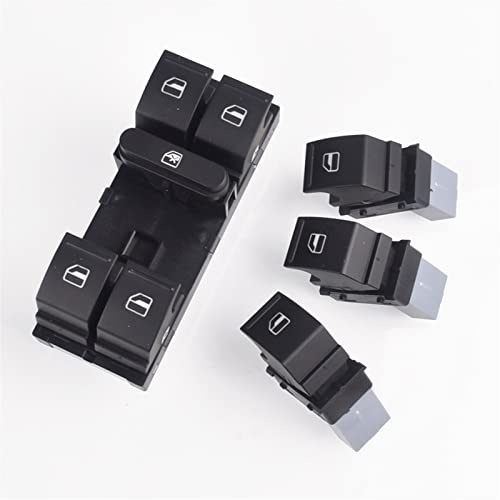 ZSHYTWE Fenstersteuerungsschalter Auto-Fensterheberschalter-Taste Für VW Für Jetta MK5 Für Golf 5 6 Für Tiguan Für Passat B6 Für CC 7L6959855b 1K4959857 Fensterheber Schalter