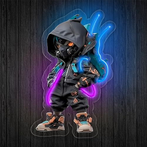 Gaming Neon Schild,Anime Gamer LED Neon Schild für Schlafzimmer Spielzimmer Man Cave Gaming Zimmer,Cool Cyberpunk Spieler Wand Deko Geschenk für Teenager Männer Lady USB Powered（8.7*13）