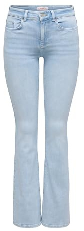ONLY Onlblush Mid Flared DNM Cro495 Noos | Flared fit, Casual, Bei max. 30 grad waschen