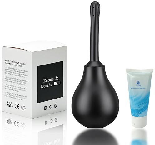 Premium Intimdusche 280ml aus Silikon – Rückflussstopp-System – Inkl. Pflegegel & Tasche – Für professionelle Darmreinigung & Hygiene – Duschschlauch Anschluss