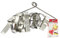 Zenker 7731 Set de 10 emporte-pièces de Noël sur cintre, emporte-pièces biscuits, emporte-pièce, Acier inoxydable, Argent, 4 x 4 cm