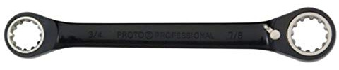 Stanley Proto JSBV1214 Double Box Racheting Spline Wrench 3/8 X 7/16