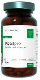 Patrick HOLFORD Digestpro/Multi Strain Biotic/for Healthy Digestion/Enzymes, Glutamine, Probiotics / 1 Bn Live Bacteria/Lactobacillus/Bifidobacteria / 60 Capsules/Vegan/for Women & Men