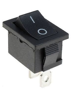 5 x On/Off Black Rectangle Rocker Switch SPST