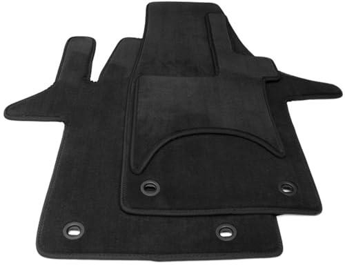 Fußmatten Velours Kompatibel mit T5 ab 2003 / T6 ab 2015 Premium Automatten | Passgenaue Autoteppiche Premium Qualität Automatten mit Befestigungen ganzjährige Autofußmatten robust & perfekt passend