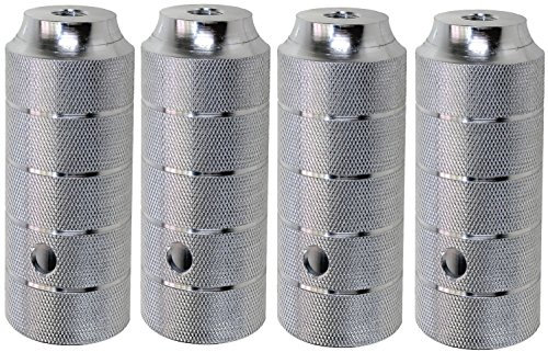 4X BMX Fahrrad Pegs 50x 110 mm Aluminium Fussraster 14 mm Achsverlängerung
