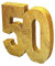 Anniversary House H104 Glitzer Tischdekoration Mittelstück | Meilenstein Alter Geburtstag Dekoration | Party Andenken, Gold, 20 cm