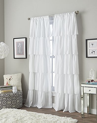 Curtainworks Vorhang mit Volant-Rüschen, 241,3 cm, Weiß