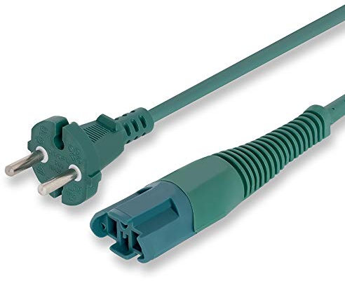 Premium Netzkabel/Ersatzkabel - Extra lang (10m) - Passend für Vorwerk Kobold VK 130/131 - Bestleistung beim Saugen - Hochwertige Qualität