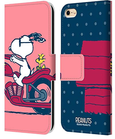 Head Case Designs Offizielle Peanuts Snoopy & Woodstock Halbzeiten Und Gelächter Leder Brieftaschen Handyhülle Hülle Huelle kompatibel mit Apple iPhone 6 / iPhone 6s