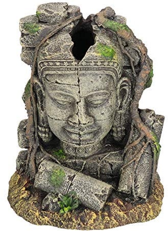 AB Tools Aquatische Aquarium alte steinerne Kopf Ruine Fish Tank Ornament