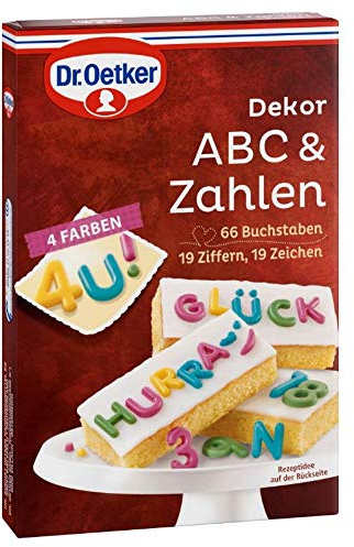 Dr. Oetker Dekor ABC & Ziffern, 58 g