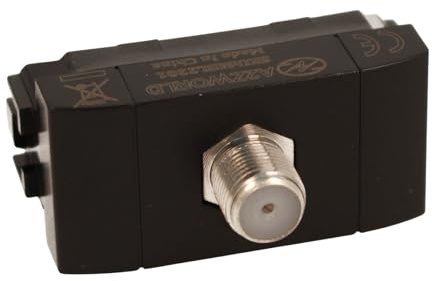 Prise TV SAT Satellite Type F Noir Compatible avec Bticino Living