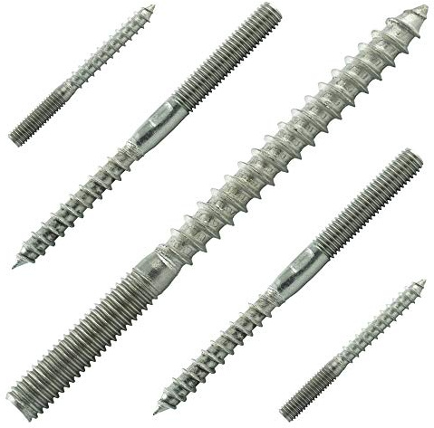 Viti prigioniere con doppio filetto M12 x 160 mm (20 pezzi) - Viti a testa cilindrica - in acciaio inox VA A2 V2A - AGBERG