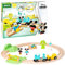 BRIO - 32277 - Circuit Mickey Mouse/Disney - Mickey and Friends - Coffret Complet 18 pièces - Circuit de Train en Bois - Jouet pour garçons et Filles dès 3 Ans
