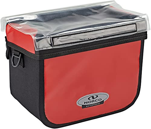 Norco Unisex – Erwachsene Yukon Lenkertasche, Rot,Schwarz, 25 x 14 x 20 cm