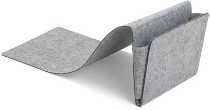 Kikkerland Sofa Pocket, Easy storage for magazine & remote on the couch,Grey,One Size,OR113