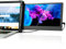 Alecewey - Monitor portatile, doppio display estensore, 12 pollici, FHD 1080P, IPS, USB-A/Type-C/HDMI, altoparlanti, per computer portatili 13-16 pollici, Mac