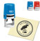 Ex Libris Stempel personalisiert rund Exlibris - Rabe - 40mm COLOP Automatikstempel als Namensstempel Bürostempel