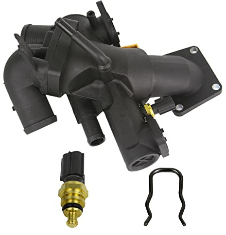 MITZONE Engine Coolant Thermostat Kit Compatible with 2003-2010 Jaguar XK8 XJ8 XJR Vanden Plas S-Type XKR XK XF 4.2L V8 Replace AJ810214