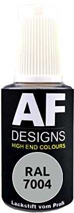 Alex Flittner Designs Lackstift RAL 7004 SIGNALGRAU glänzend 20ml Reparaturstift Acryl Retuschierlack Reparaturlack Holz Metall Möbel Bad