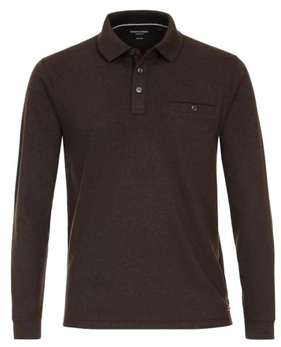CASAMODA Polo-Shirt Langarm Uni