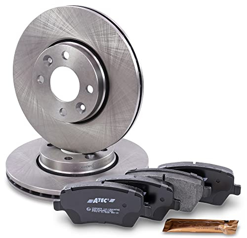 ATEC Germany Bremsenset Vorderachse inkl. Bremsscheiben Ø 260 mm Belüftet + | Kompatibel mit: DACIA LOGAN EXPRESS, LOGAN MCV, LOGAN Pick-up, NISSAN NOTE, RENAULT CLIO III, CLIO III Grandtour
