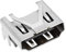 Conector de interfaz de puerto HDMI de repuesto compatible con PS4 Slim/PRO de aluminio HDMI Slim Port Socket accesorios electrónicos, color plateado