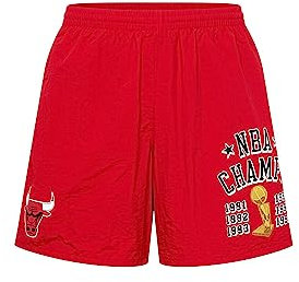 Mitchell & Ness Herren Hose rot/schwarz/gelb XL