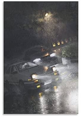 JDM Ae86 Art Poster Poster Dekorative Malerei Leinwand Wandkunst Wohnzimmer Poster Schlafzimmer Malerei, Leinwand Kunst Poster Und Wandkunst Bilddruck Moderne Familienzimmer Dekor 24x36inch(60x90cm)