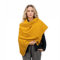 Scandi Linen Musselin Tuch Damen, Musselin Schal Damen, Musselintücher, Musselin Schal, Dreieckig leicht (einlagig), DunkelGelb