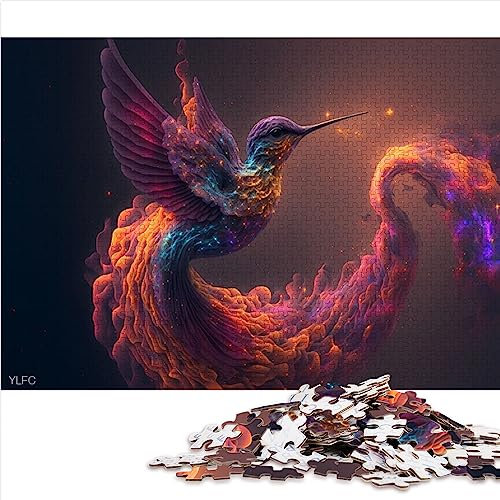 Puzzle für Erwachsene Kolibri 1000 Teile Puzzles für 12-Jährige Papppuzzles Anspruchsvolle Puzzles für Erwachsene Größe: 26 x 38 cm