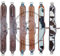 Just Ranch Western Tooled Gepolsterter Leder-Sattel hinten Flankenrückseite Cinch Größe (96,5 x 12,7 cm) mit Billet-Gurten Größe (71,1 x 3,8 cm) (96,5 cm, Werkzeug, Schwarz)
