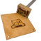 extern beheizter Brandstempel mit deinem Schriftzug im Motiv Nähmaschine für Leder, Holz, Pappe - personalisiertes Brandeisen, individueller Brennstempel in 45x32 mm
