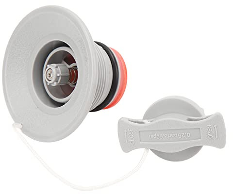 Lybunair 2Pcs Inflatable Kayak Boat Valve with Cover Rope, Spiral Boat Plug Replacement for Inflatable Boat, Rubber Dinghy, Raft Canoe